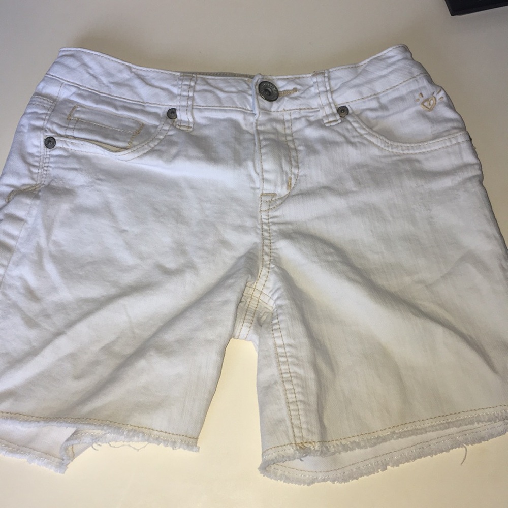 Justice White Jean Shorts